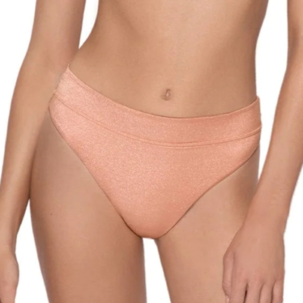 PQ High Waist Bikini Bottom in Citrine Small